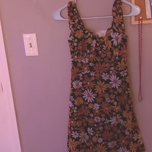 Flowery Mini Dress
